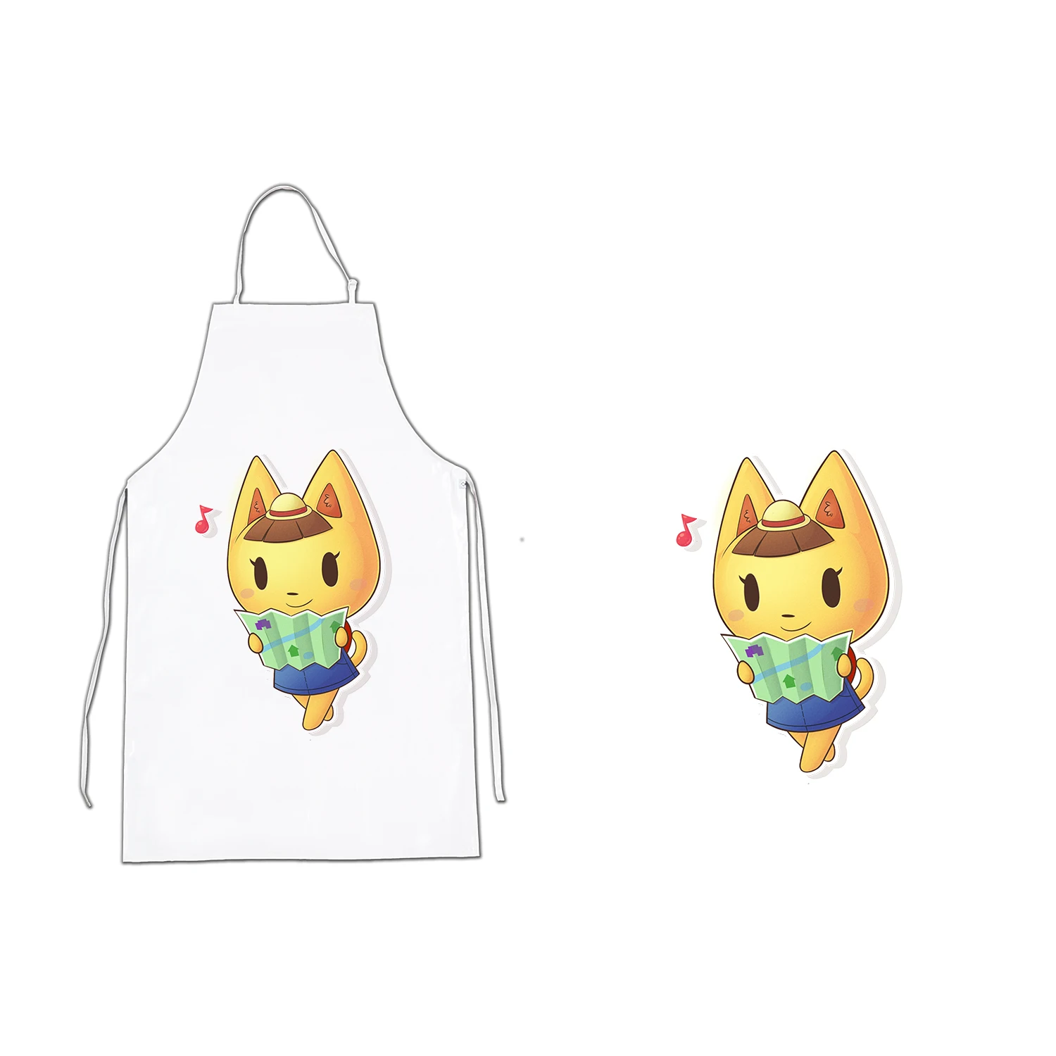 Apron A3 CAT CHIBI VERY CUQUI kitchen kitchen apron