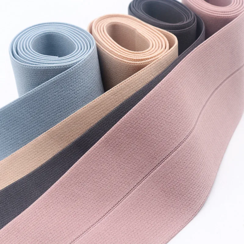 6cm Fold Over Elastic Bands 60mm Rubber Band Elastic Ribbon Clothing Bags Trousers Elastic Rubber DIY Sewing Accessories