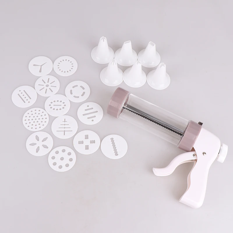 1 Bộ Siêu Bắn Bánh Cookie Press Súng Bộ Bánh Quy Máy Làm Máy Với 13 Bánh Quy Khuôn 6 Đóng Băng Đầu Nhựa Bánh Quy báo Chí Bánh Ngọt Dụng Cụ