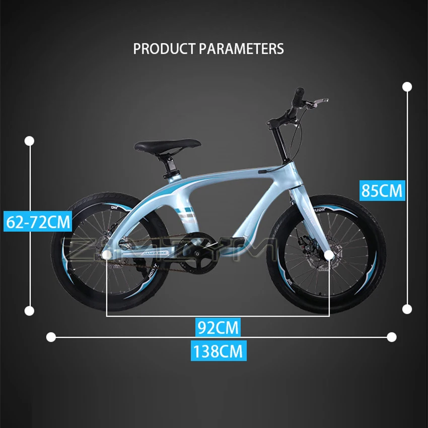 2021 New Magnesium Alloy Bicycle 20-Inch Mountain Bike Double Disc Brake Single Speed Middle School Student Pedal Bicycle Bike