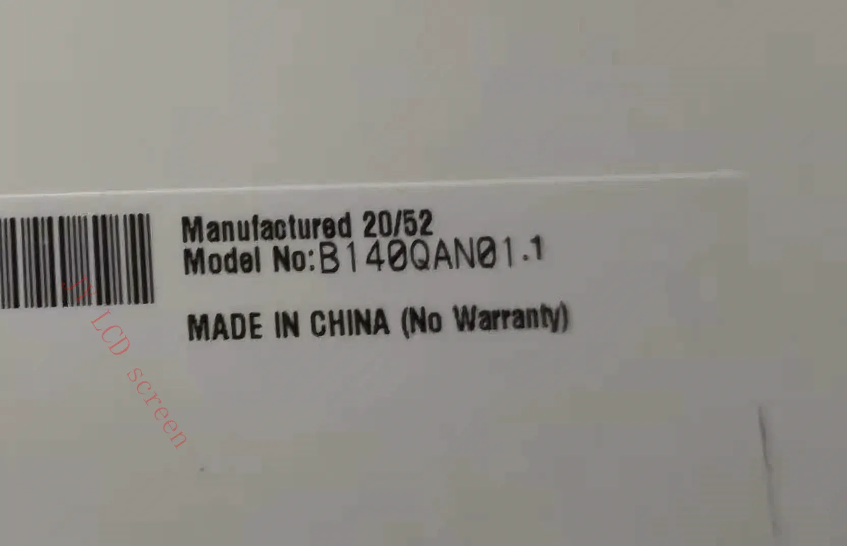14 inch QHD 40PIN 2560*1440 Laptop B140QAN01.1 B140QAN01.0 LCD LED Screen Panel