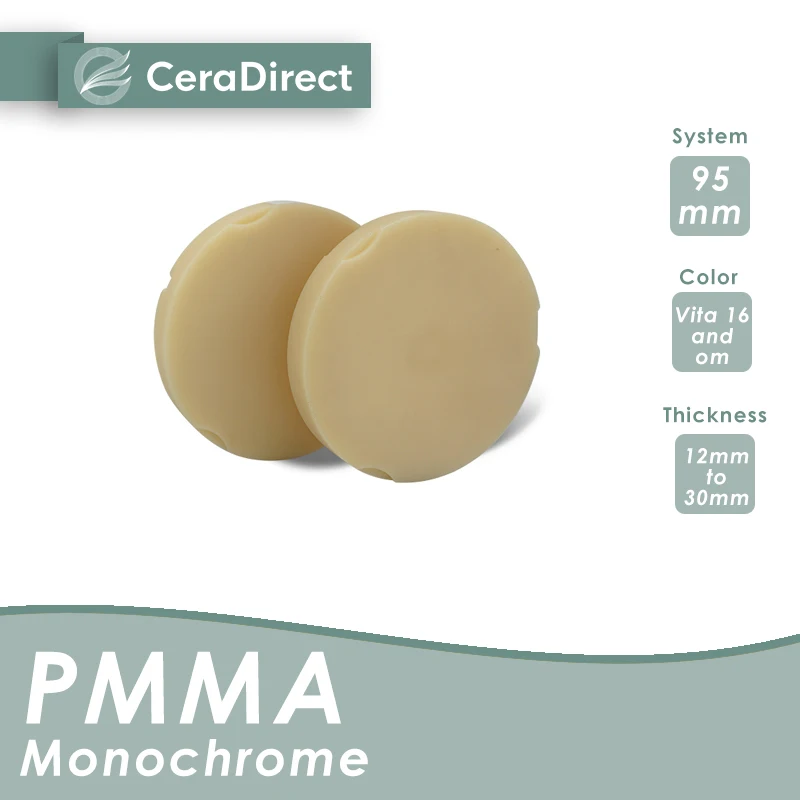 Ceradirect Monochrome  PMMA Block Zirkon zahn (95mm)——for dental lab CAD/CAM