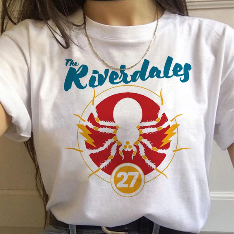 Riverdale Southside Serpent Print Clothing Tops Women T Shirt Summer Aesthetics Graphic Short Sleeve Polyester T Shirts Female