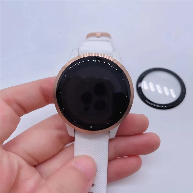 3D كامل حافة لينة طبقة رقيقة واقية غطاء حماية للغارمين Vivoactive 4S/نشط S Smartwatch واقي للشاشة ووتش أفلام