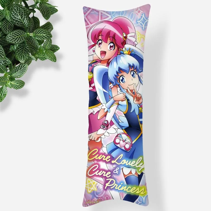 HappinessCharge Precure!  Body Pillow Case 3D Double-Sided Print Smooth Soft Fabric Pillow Cover For Boys Girls Gift 0531