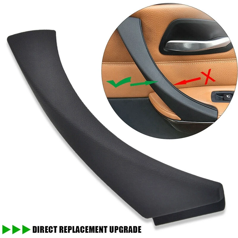 NEW-Black for -BMW E90 E91 3-Series Sedan 2006-2012 Right Inner Door Panel Handle Outer Trim Cover 51419150336