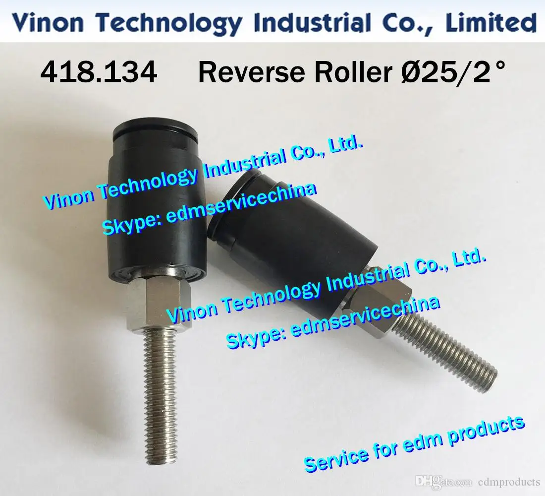 

418.134 edm Reverse Roller Ø25mm/2° A518 Pulley wire pick up 25mm-2dg. for Agie AC150,AC170,AC370 machine. 418.134.3 AGIE parts