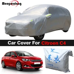 Car Cover Outdoor Anti-UV Sun Shade Rain Snow Ice Resistant Dust Proof Cover For Citroen C4 Hatchback Sedan Coupe