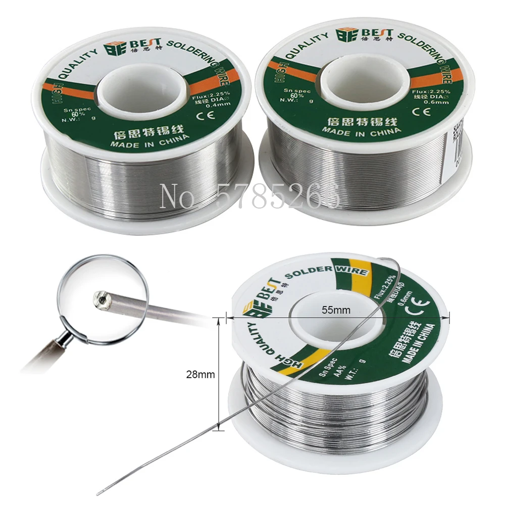 High Quality 100g Sn45/pb55 Tin Lead Solder Soldering  Rosin Core Flux 2.25% Welding Wire Reel for Electronic Soldering Tools