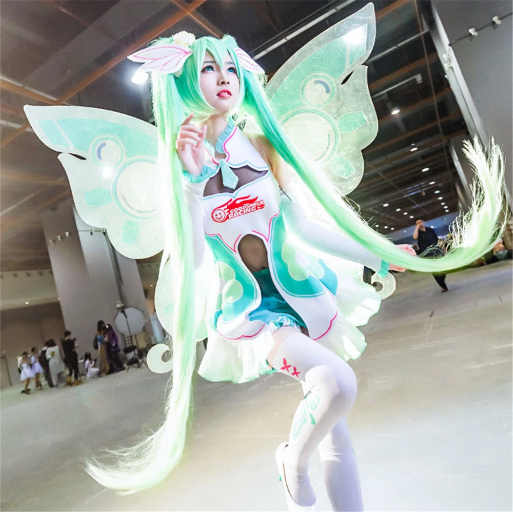 AGCOS Mikuku 2017 Racing Mikuu Cosplay Costume Woman Christmas Outfits Dress Cosplay