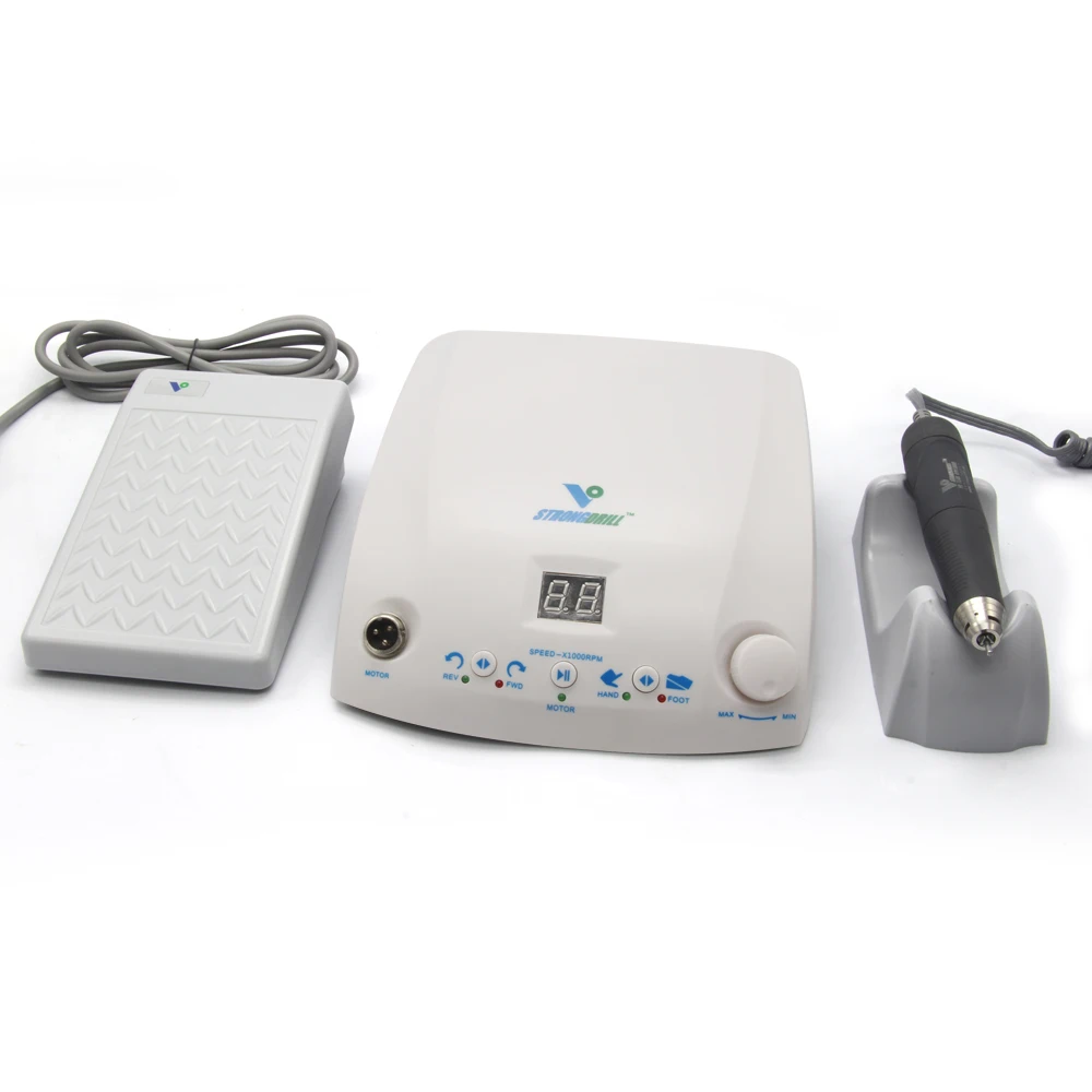 

Lab Micro Motor 50k 50000 RPM Brushless Polisher Handheld Nail Drill Salon QZ60+Q9 200W Power