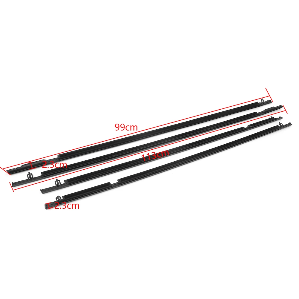 Exterior Window Weatherstrip Seal Strip Moulding Trim Sealing Cover For Honda Civic 2006 2007 2008 2009 2020 2011 Sedan 4 Door