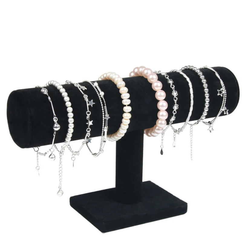 Verschiedene Stile PU Samt Armband Armreif Kette Uhr T-bar Rack Schmuck Ständer Halter Box Lagerung Fall