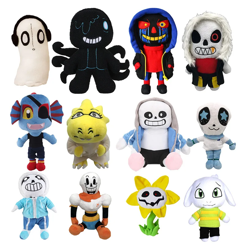 Undertale ตุ๊กตายัดไส้ซอมบี้20แบบของเล่นตุ๊กตาการ์ตูนแซนส์อันเดอร์เทลสำหรับเป็นของขวัญวันเกิดสำหรับเด็ก