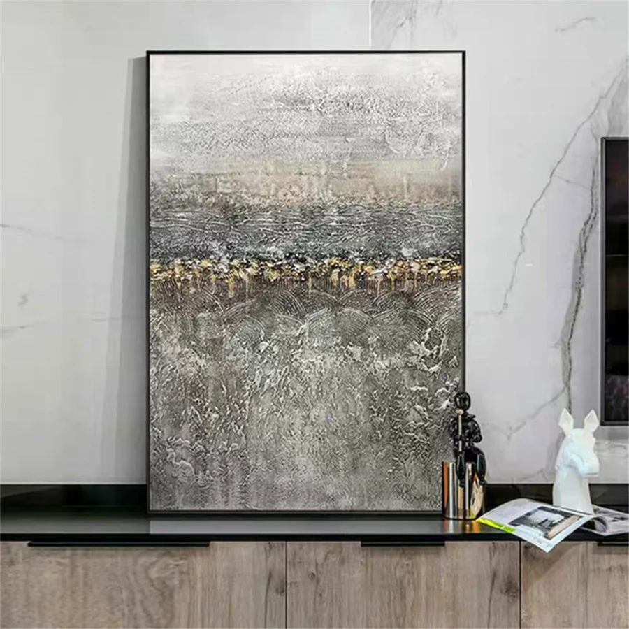 

Selling Hand-Painted Heavy Knife Oil Paintings Hanging Picture Canvas Art Modern Abstract Light Luxury Mural Wall Decor Poster