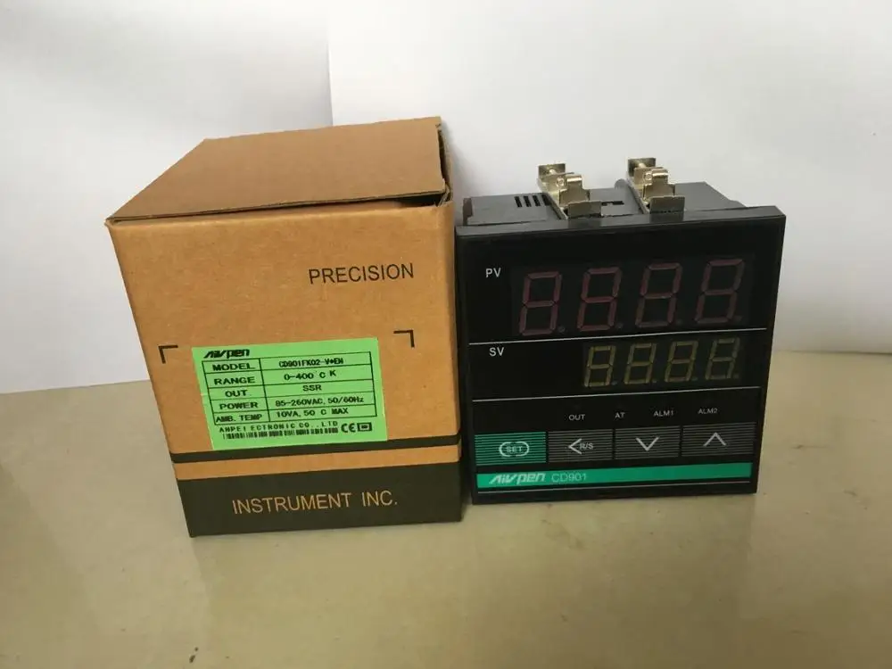 

CD901 PID Intelligent Digital Temperature Controller Universal Input Relay/SSR Output CD901FK02-M*EN CD901FK02-V*EN