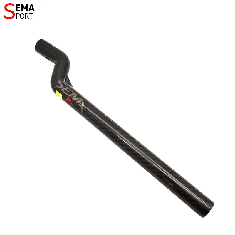 Bicycle Seat Post Full Carbon Backward SEMA Super Light Weight 50g 22.2/25.4/27.2mm Handmade High Quality Push Bike BMX