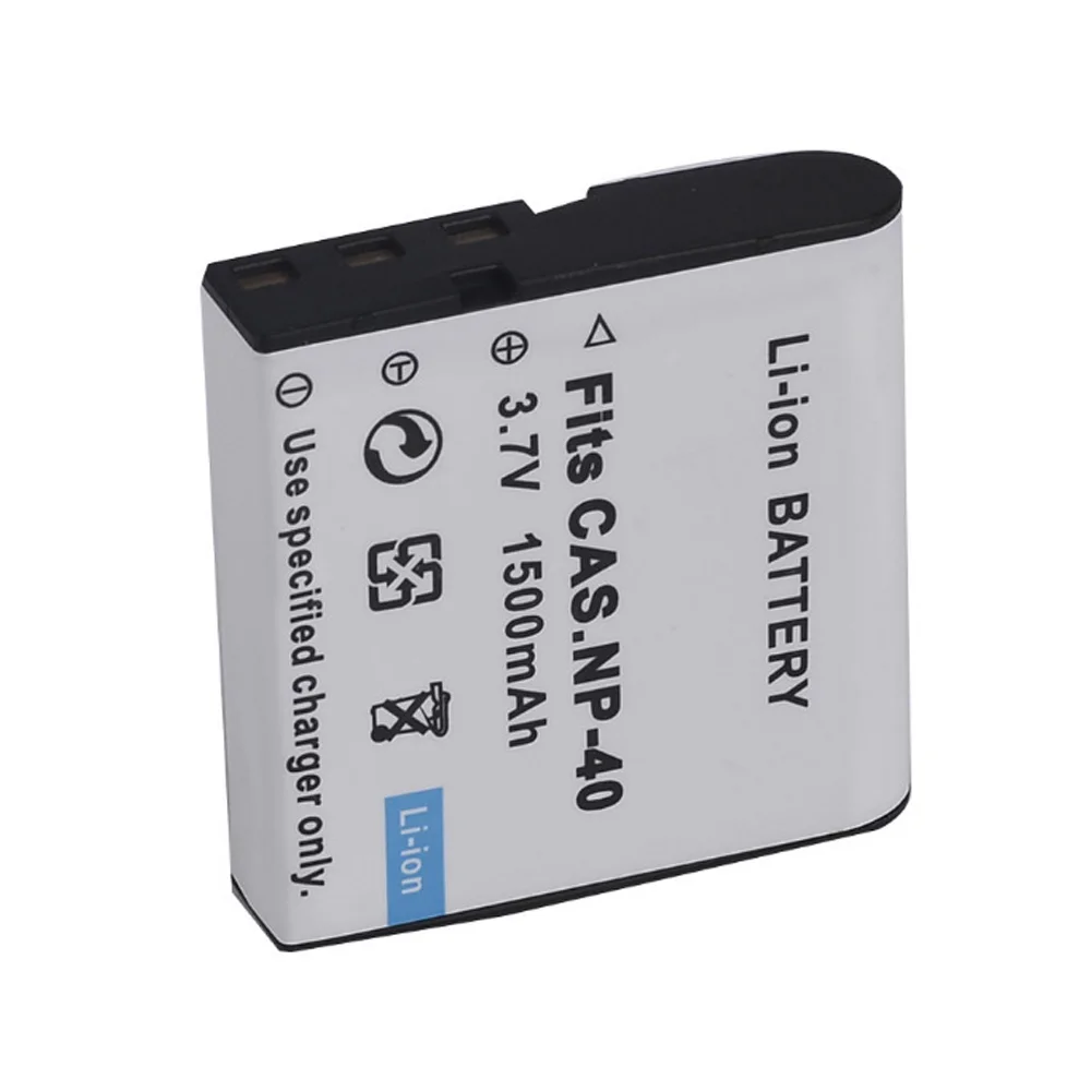 2PCS GQYM NP-40 CNP40 3.7V 1500MAh Digital Baterai Isi Ulang untuk Casio Z55/Z57/EX-Z30/EX-P505/Z40/Z50/Z750/P600/P700 Baterai