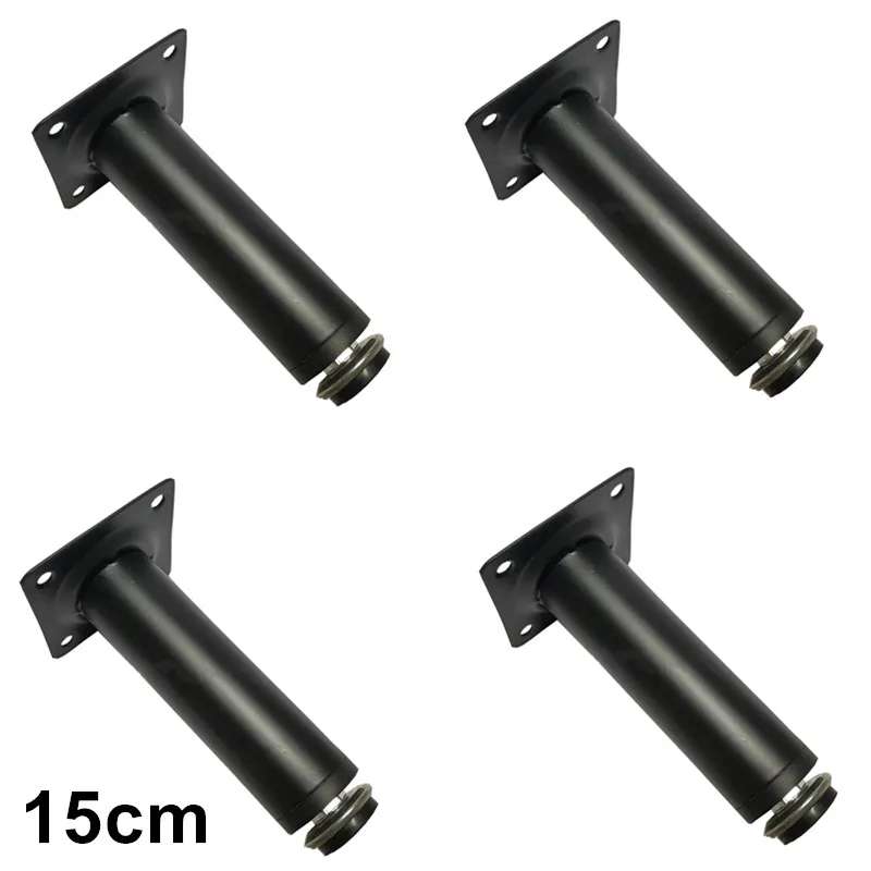 4Pcs/Set 15cm Metal Sofa Chair Furniture Legs Adjustable Height for Sofa Cupboard Wardrobe TV Stands Furniture Accessories