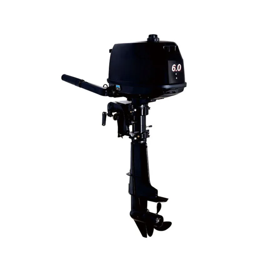 

Two-Stroke 6.0HP Boat Outboard Engine Water Cooling System Outboard Motor Gasoline Fuel Motor For Inflatable Fishing Boat 4.4KW