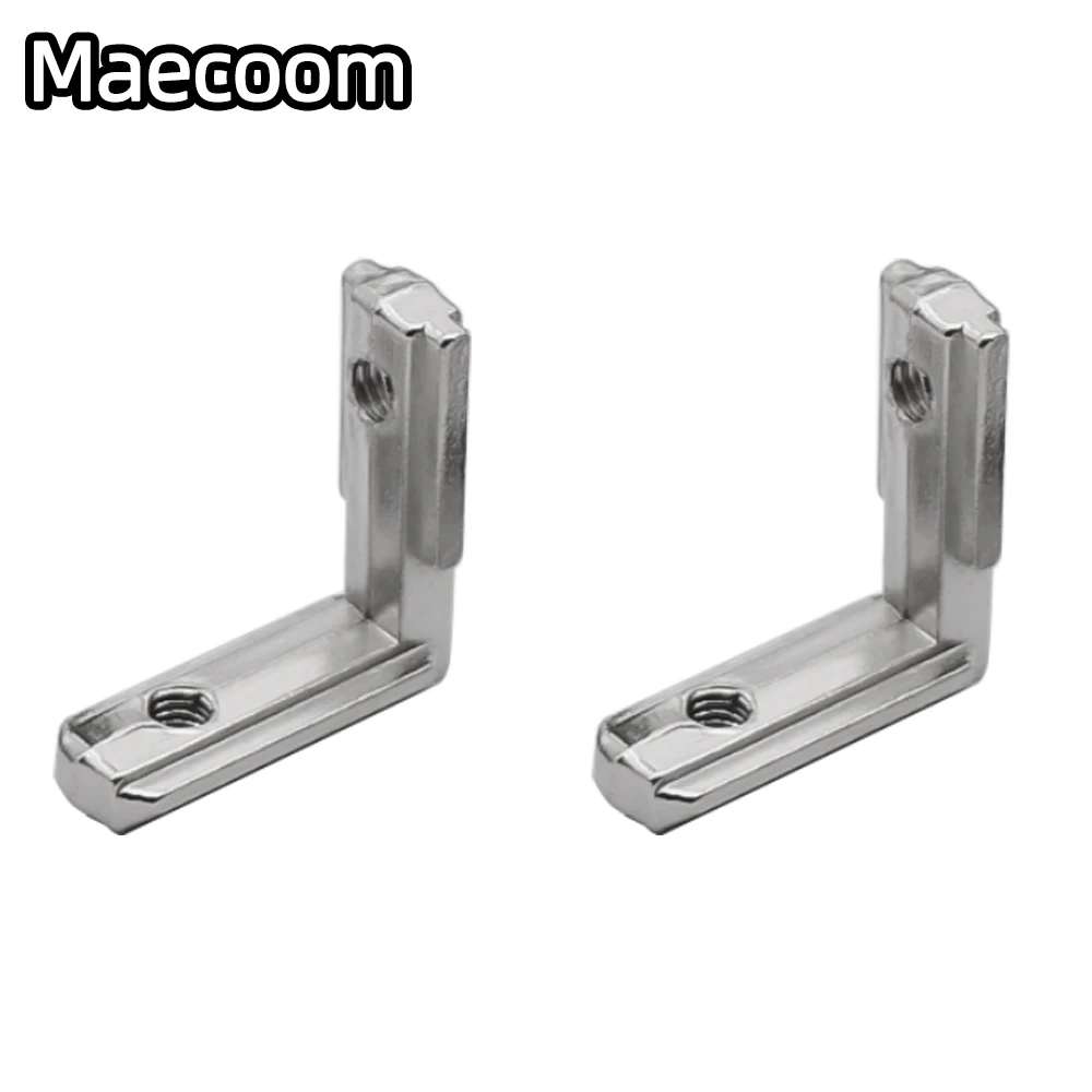 20pcs/lot T Slot L Shape Type 90 Degree 2020 EU Aluminum Profile Accessories Inside Corner Connector Bracket With M4 Screw