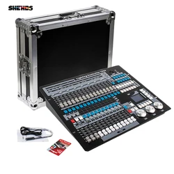 Shehds 1024 Dmx Console Met Flightcase Dj Controller Geschikt Voor Bewegende Koplamp Par Licht Serie Podiumlichtapparatuur