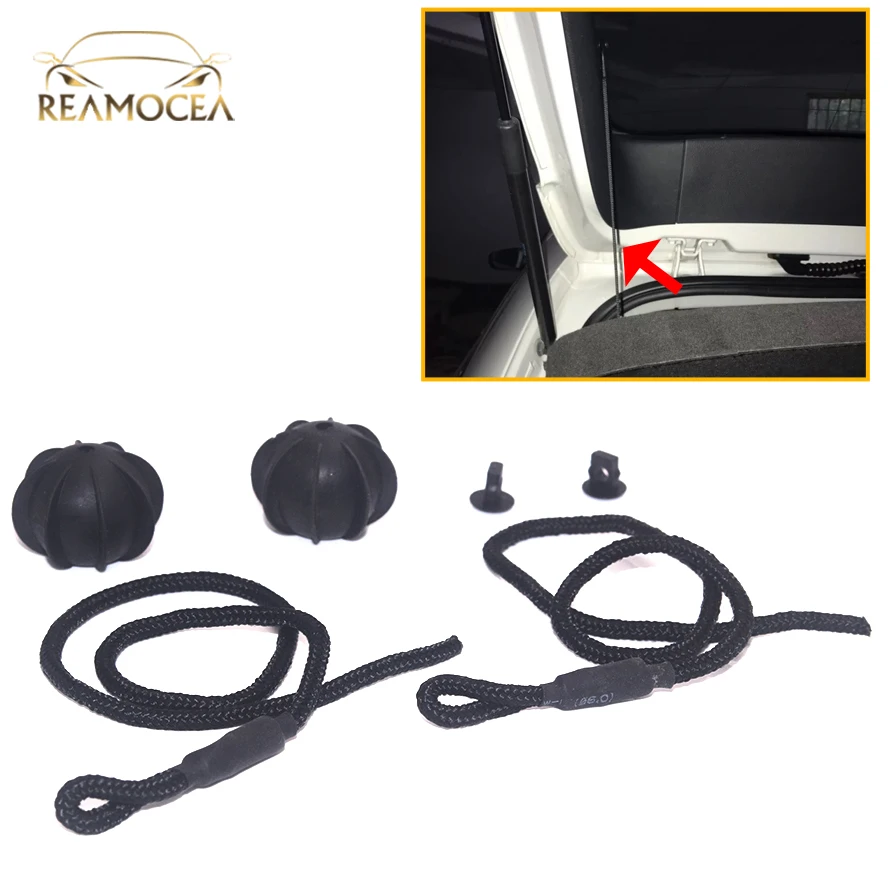 Reamocea 2xParcel Shelf String Shelves Trunk Lid Hang Sling Holding Strap Cord Rope 1K6863447A For VW Golf 5 6 GTI R20 MK5 MK6