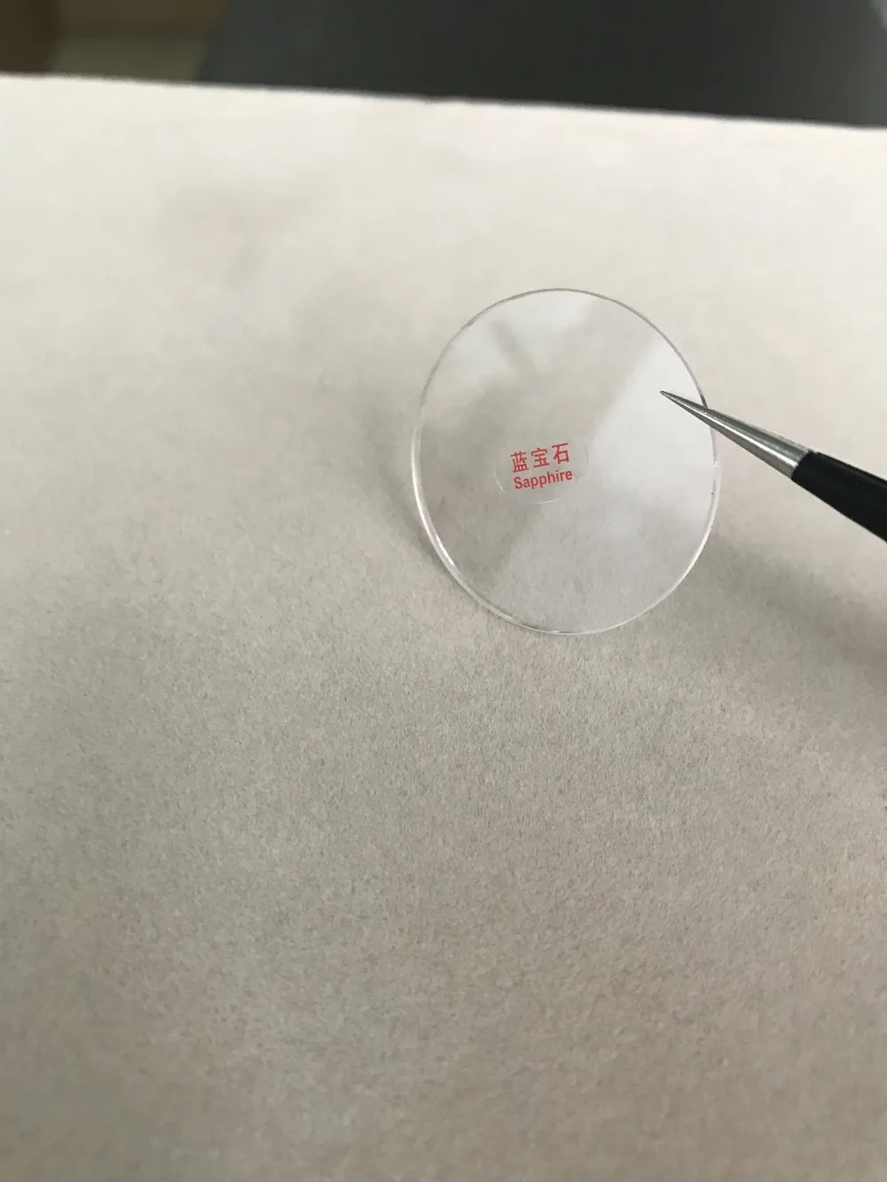 2x FLAT 1.5MM ROUND SAPPHIRE WATCH CRYSTAL GLASS FROM 35.5~37.5MM Free Shipping