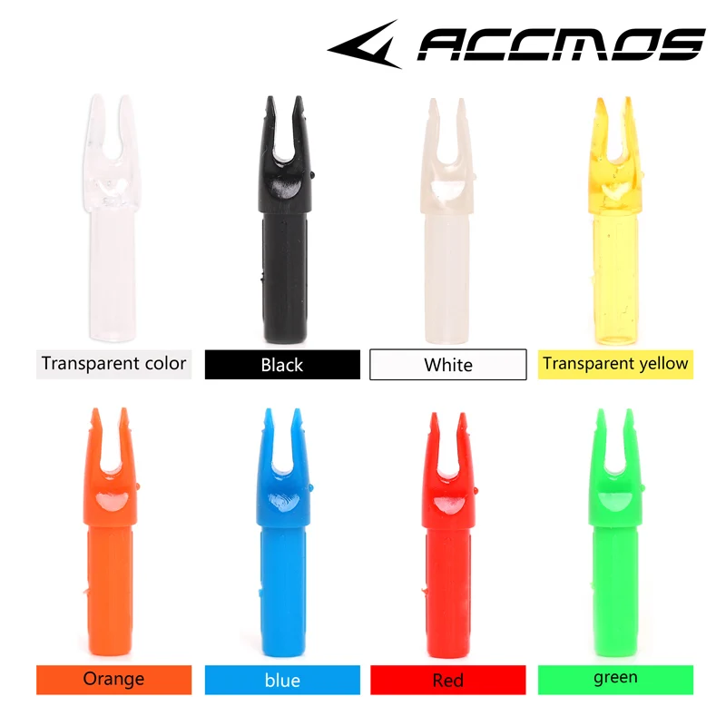 Encoches de flèche en fibre de carbone pour tir à l'arc, 60 pièces, ID 6.2mm, ID 6.2mm, accessoire DIY