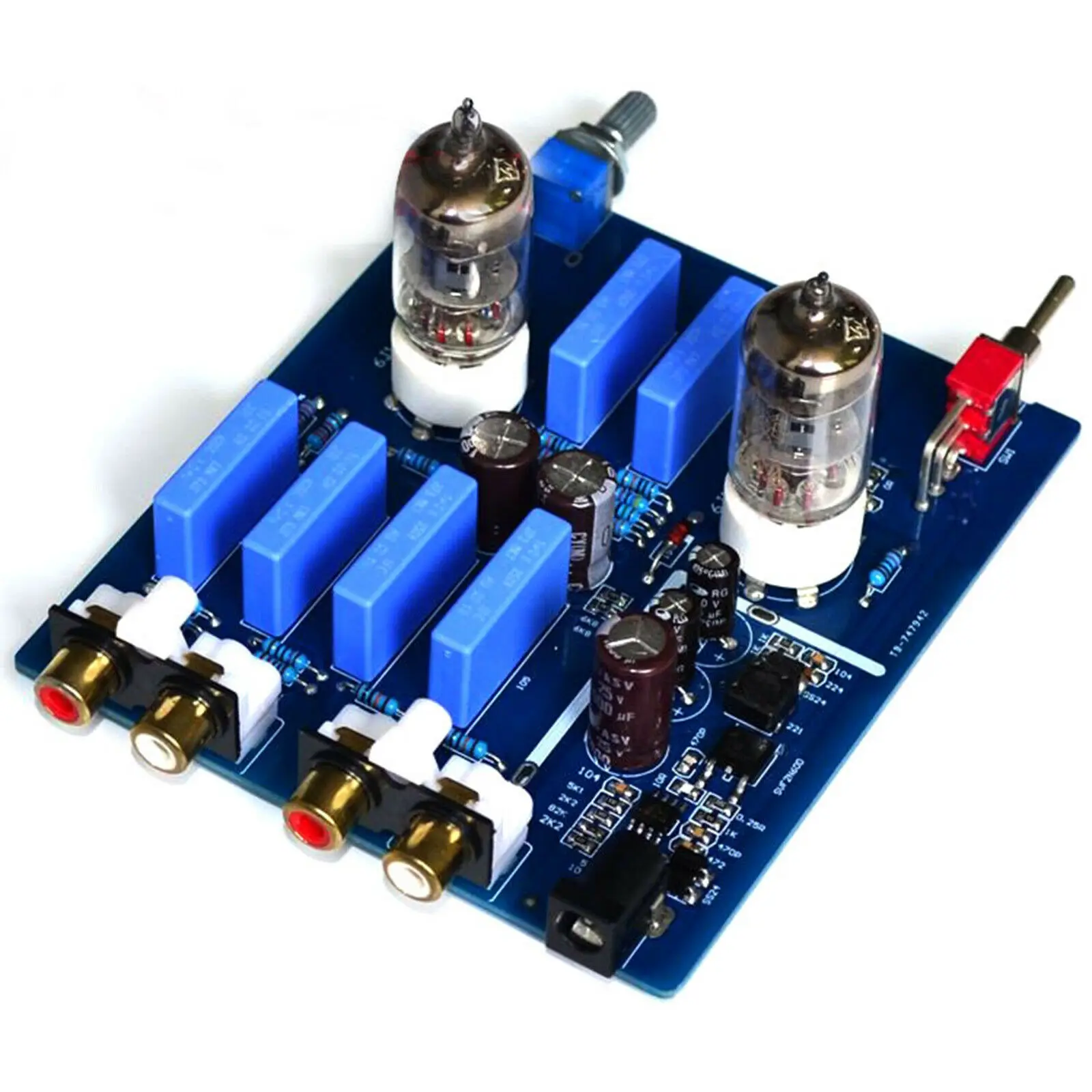 6J1 Tube Bile Preamp Fever HIFI Mini Home Audio Preamplifier Power Amplifier Board DC12V2A