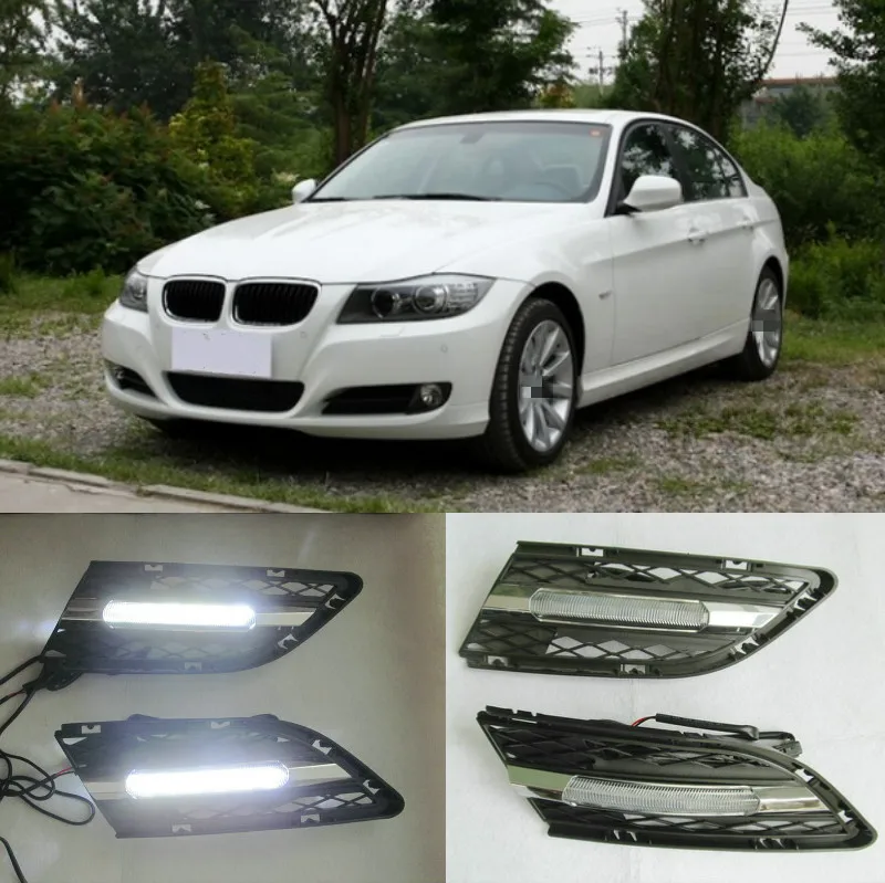 2pcs LED DRL Day Running Lamp and Lights Fog Lamp Driving Day Light For BMW 3 Series E90 E90LCI 320i 325i 328i xDrive 2009-2012