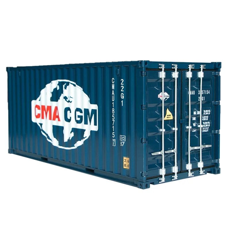 Collectible Diecast Toy Model Gift 1:20 Scale CMA CGM Shipping Express 20 GP Truck,Ship Container Model For Business Gift