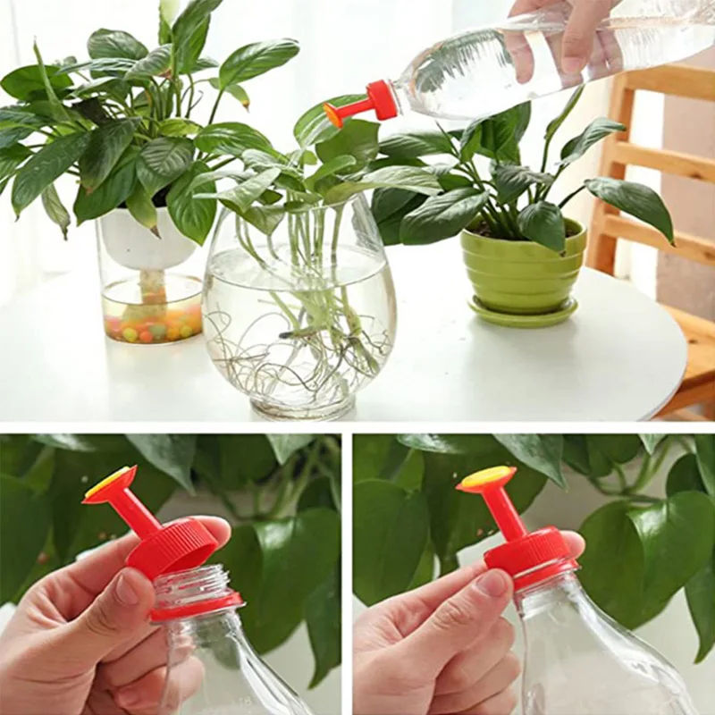 Gardening Plant Watering Attachment Spray-head Soft Drink Bottle Water Can Top Waterers Seedling Irrigation Equipment