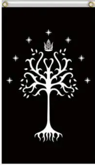 3x5ft White Tree of Gondor Flag banner