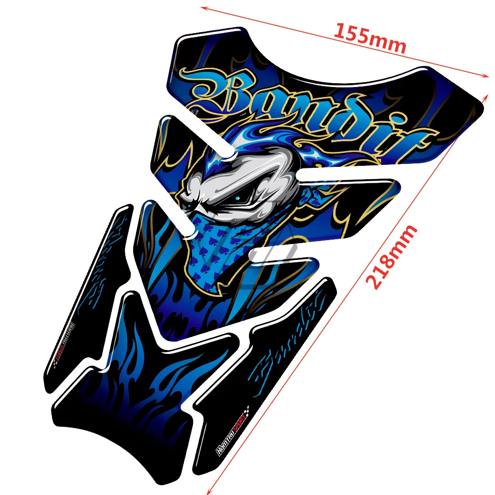 3D Motorcycle Tank Pad Gel Protector Sticker Bandit Tankpad Epoxy Resin Luxury Tank Universal for Motorbike