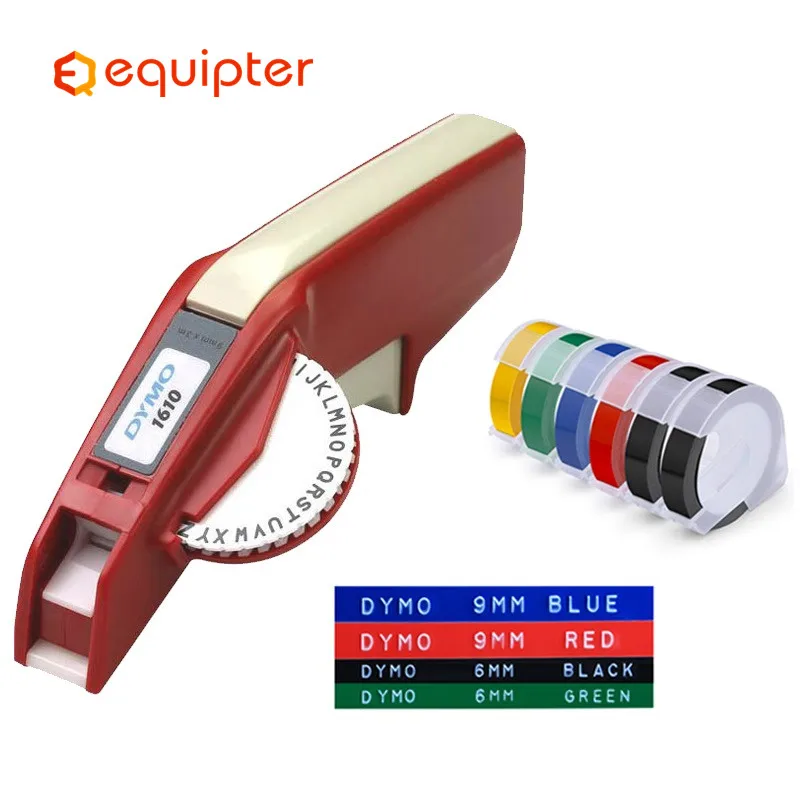 Dymo 3D Präge Manuelle Stereo Label Drucker 1610 Kunststoff Label Drucker Letterings Maschine Express Organizer Label Maker