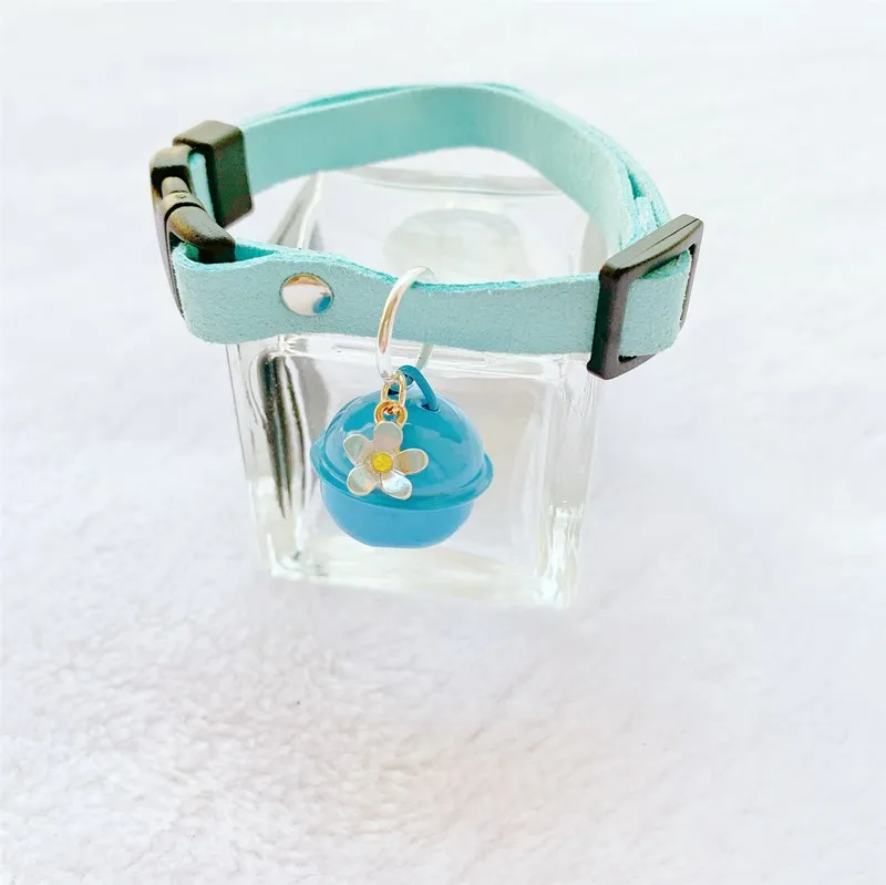 Cute Cat Collar With Matching Bells Solid Color Pet Collars 6 Colors Currently Available