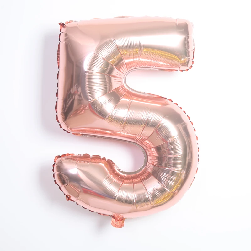 16 32 40 Inch Silver Gold Blue Pink Foil Number Balloons Digital Adult Birthday Wedding Party Decor Baby Shower kid toys balloon - view 4