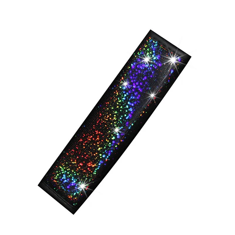 Colorful starry sky bronzing leather car seat belt shoulder cover protective cover