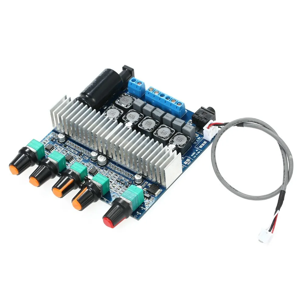 

DC12V~24V TPA3116D2 Subwoofer Digital Amplifier Board Stereo Audio Module with Volume Potentiometer 2*50W+100W