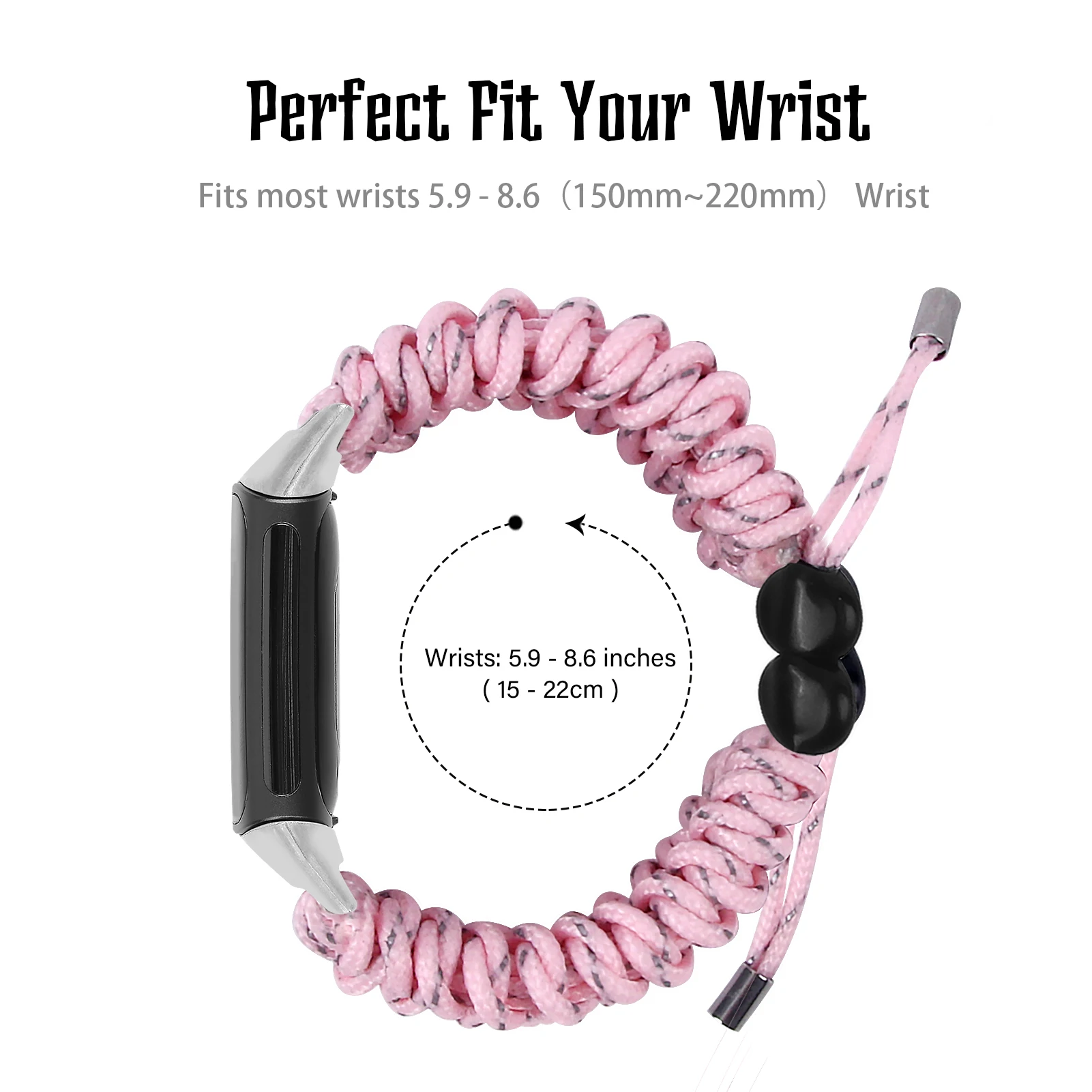 Adjustable Fabric Woven band For Fitbit Charge 6 5 4 3 smart bracelet strap Braided Rope bands for fitbit charge 4 3 2 Wristband