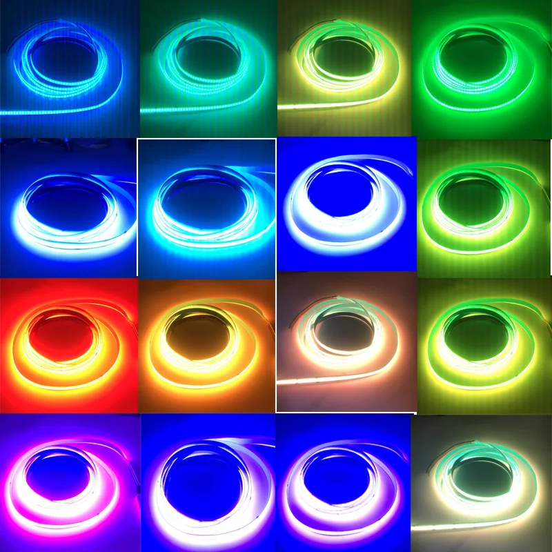 RGB COB LED STRIP DC24v 768LED/Meter 10mm High Density Ribbon Colorful Wifi/Phone Controlled  LED Strip For Party and Decoratio