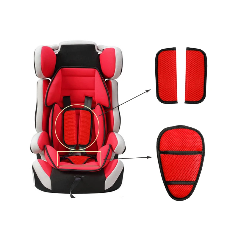 Cinturón de seguridad de coche para bebé, cubierta de hombro, Protector de entrepierna, almohadilla para cochecito, trona, accesorios de ptotección