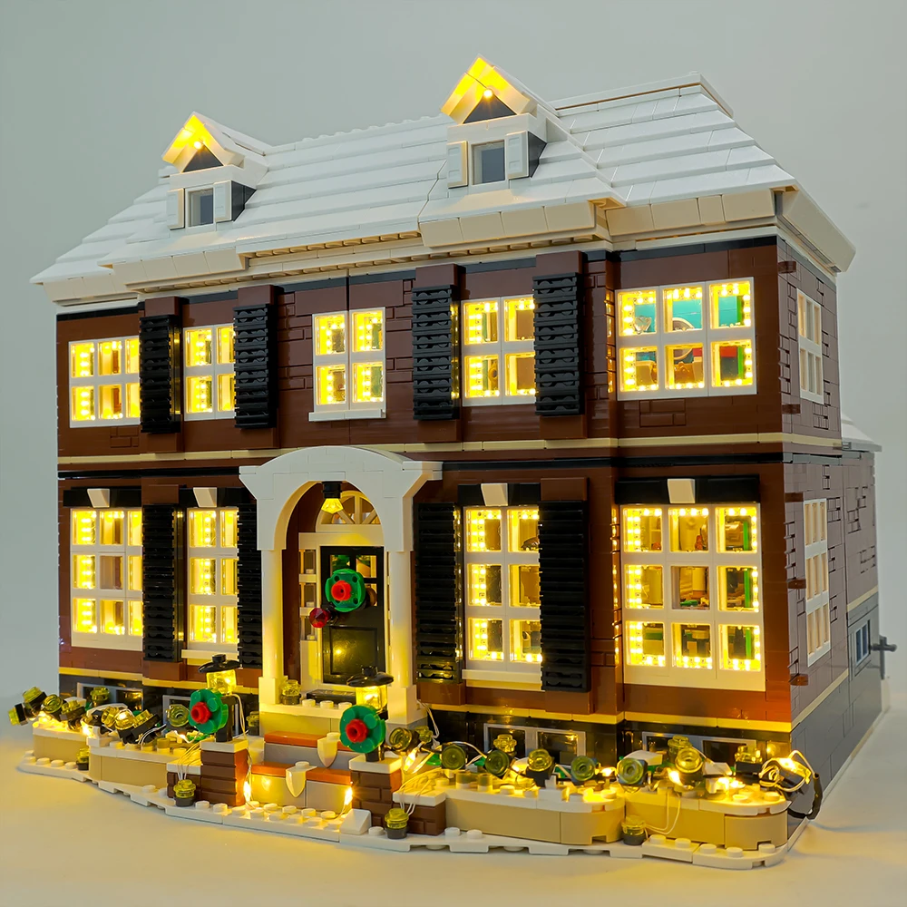 EASYLITE Christmas Version LED Light Set For 21330 Ideas Home Alone House Street View Blocks Bricks Gift DIY Toys No Model