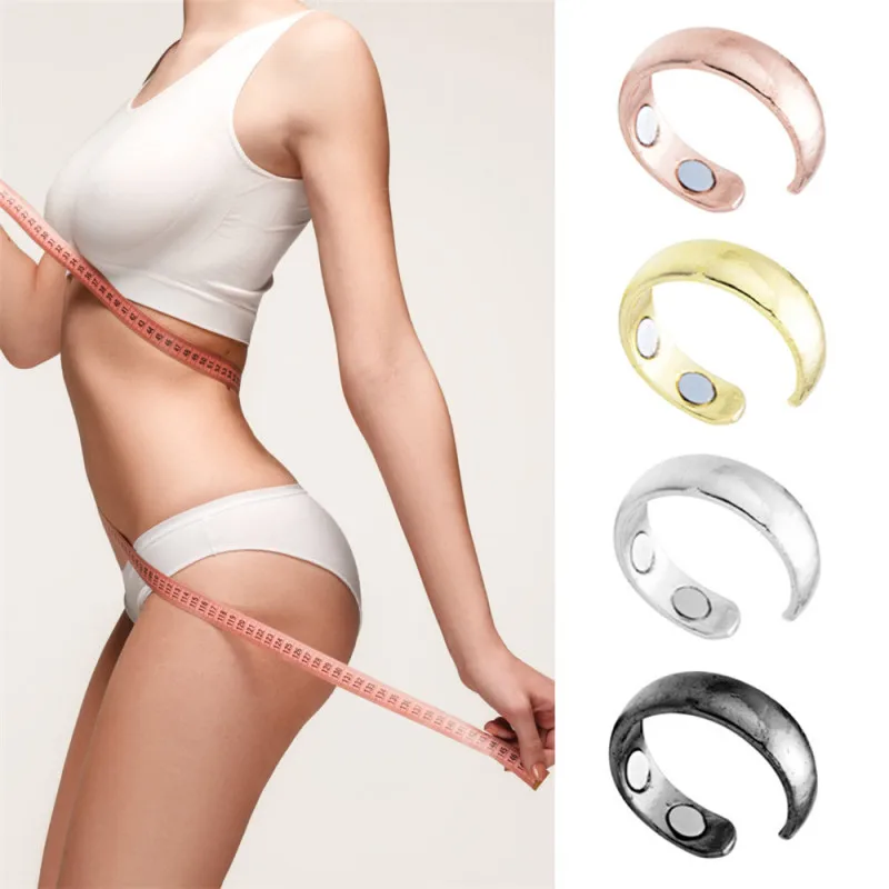 1 Pair Magnetic Slimming Earrings Lose Weight Body Relaxation Massage Slim Ear Studs Patch Health Jewelry Girls Women Best Gift