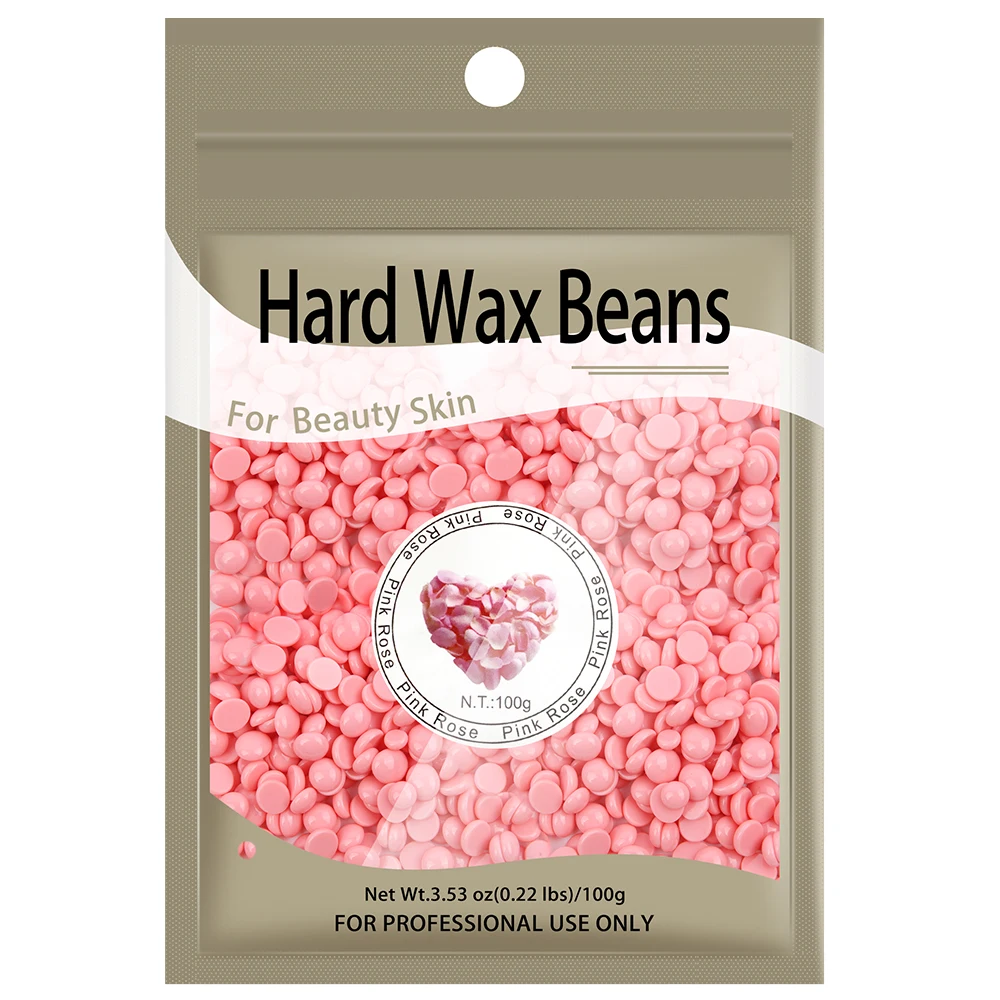 100g/Pack Lavender Rose Wax Beans Depilatory Hot Film Wax Pellet Women Men Bikini Legs Arm Body Face Hair Remove Solid Bean