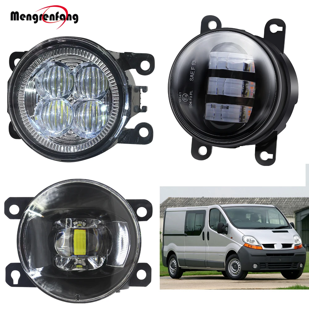 Car Front Bumper Fog Light LED Fog Lamp Daytime Running Light For Renault Trafic 2.5L L4 Diesel Turbocharged 2003 2004 2005 2006