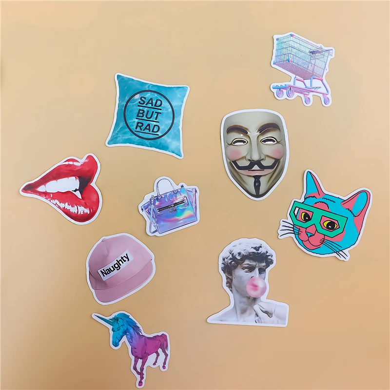 Stickers 37Pcs Leuke Cartoon Stickers Anime Graffiti Punk Waterdichte Sticker Laptop Motorfiets Bagage Snowboard Auto Sticker