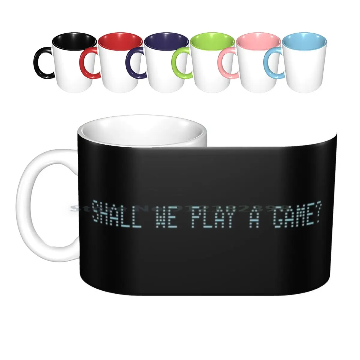 War Games Ceramic Mugs Coffee Cups Milk Tea Mug War Games Gaming Movie Retro Classic Games Joshua Code Computer Wargames Hacker