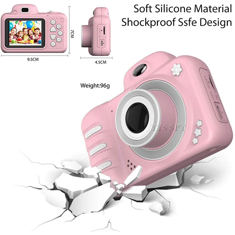 HD 1080P Digital Mini Camera Kids Shockproof 2.4 inch Vlog Video Photography Micro Cam Child Children Best Gift Small Camcorder